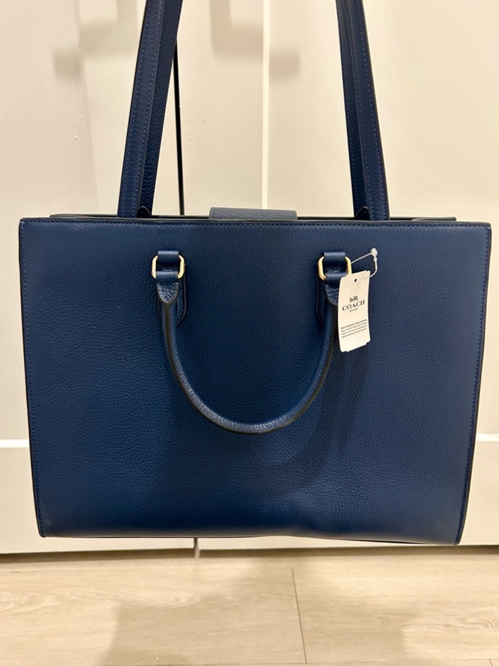 Coach (NWT) Maggie Tote Bag in Deep Blue - Picture 8 of 17
